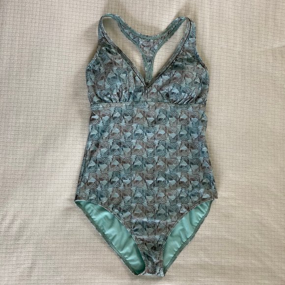 Prana Other - NWOT Prana Zebra One-Piece Swimsuit, Green, MD